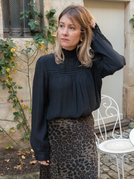 BLOUSE AMBRE NOIRE